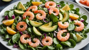 salade pamplemousse crevettes