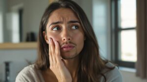 bouton dur qui ne part pas