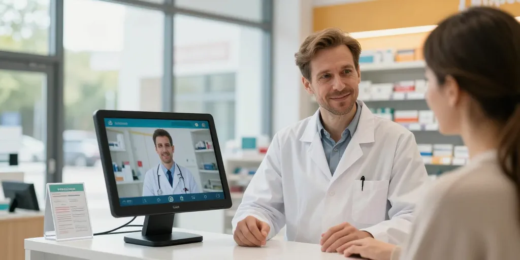 borne de téléconsultation