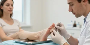 ongle qui pousse vers le bas