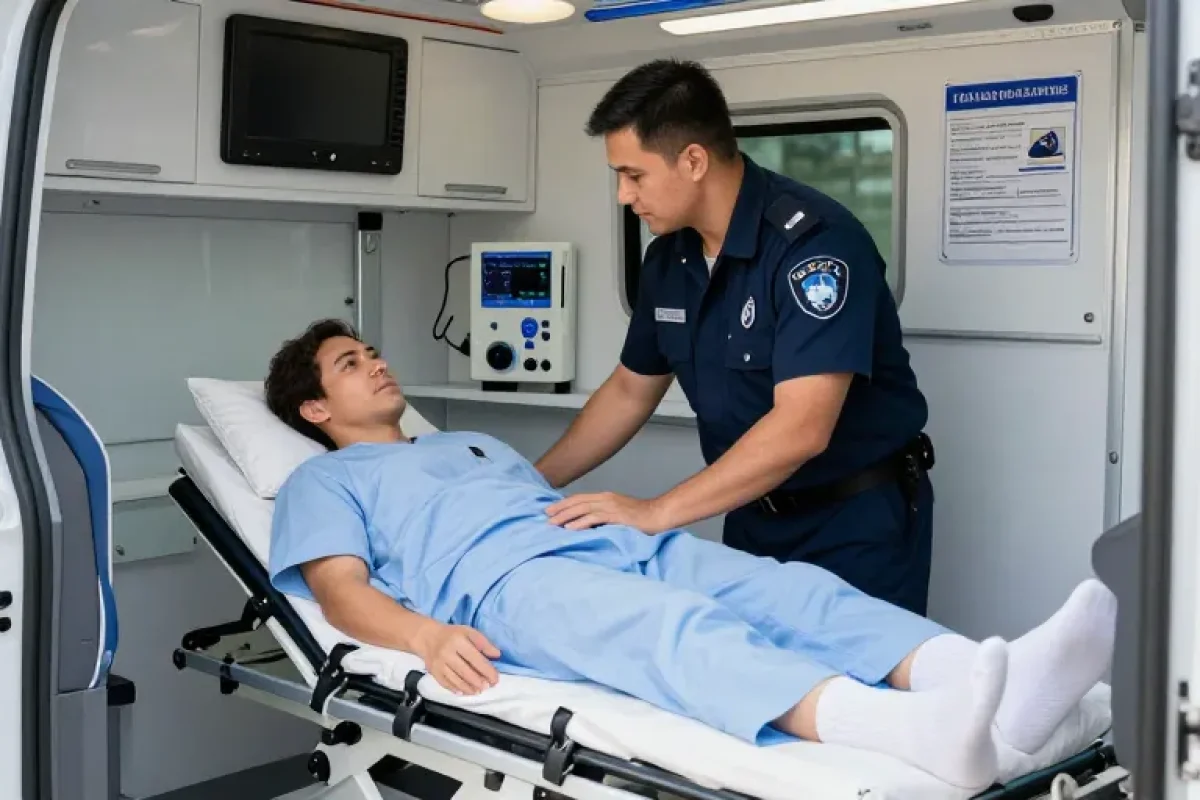 peut on accompagner une personne en ambulance