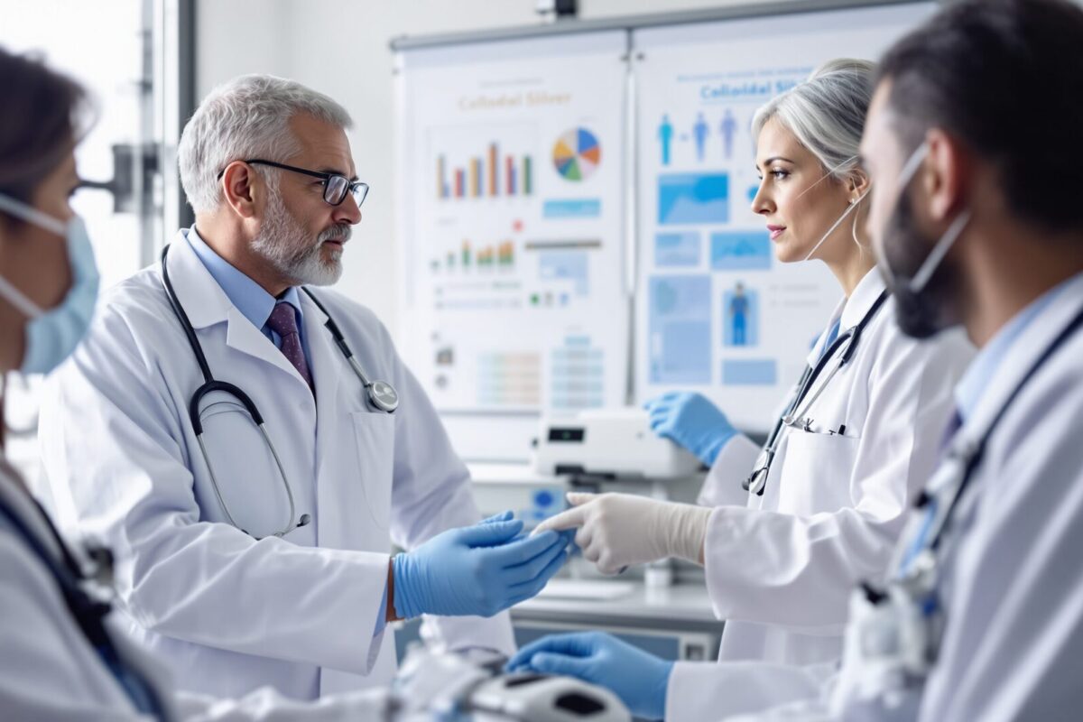 argent colloidal peau bleue